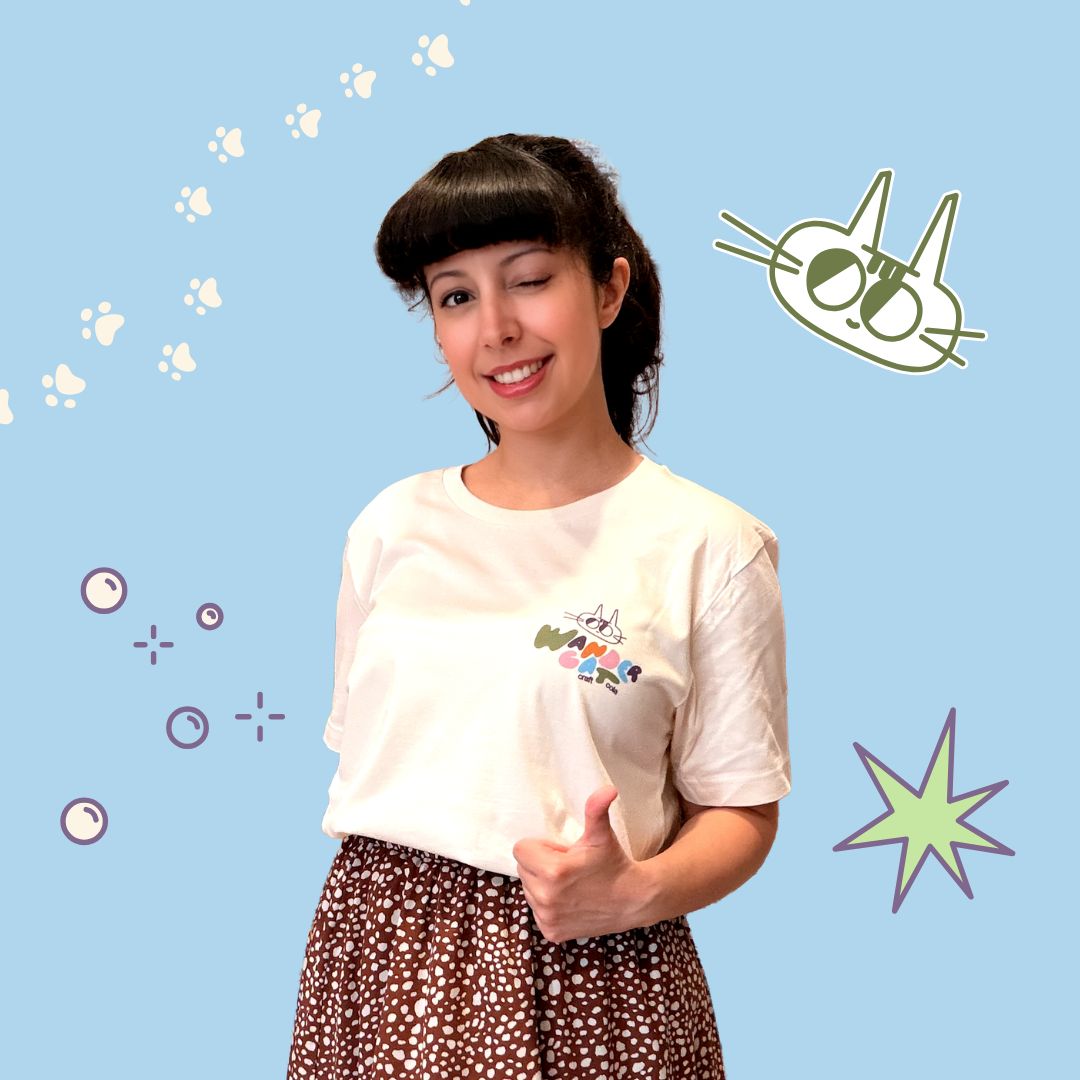 Wander Cat Cola Shirt - Beige